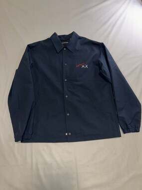 Uniqlo KAWS + Warhol Coach Jacket Navy Blue Size M
